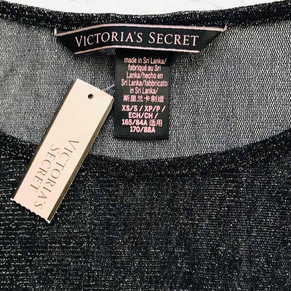 NWT Victoria’s Secret Black Sheer Top. - Picture 5 of 7